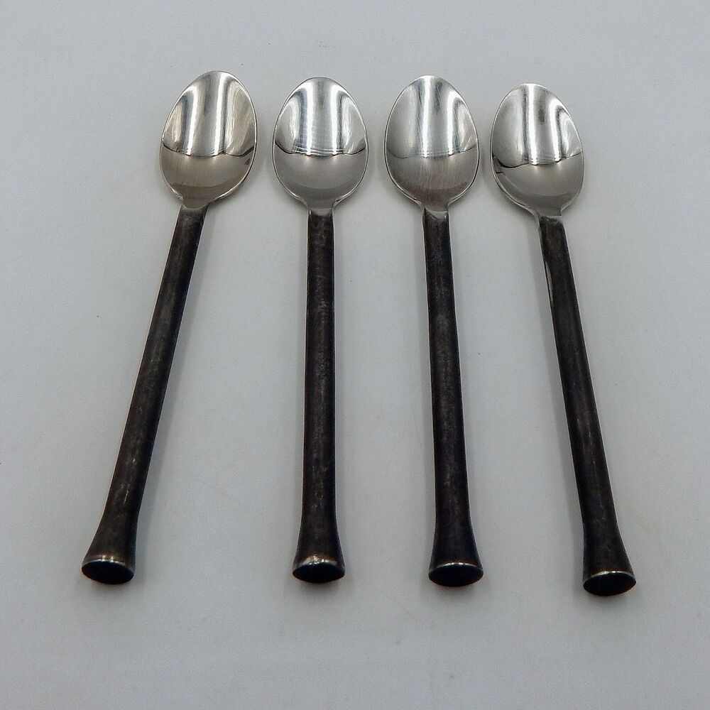 Cambridge Silver Carera Teaspoons 18/10 Stainless Set/4 Flatware Forged Handle